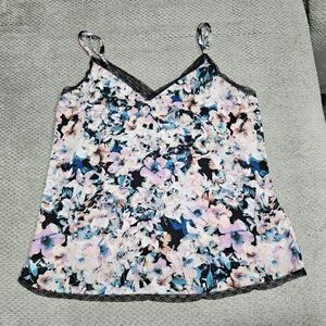 3/$15! Flowy Floral Tank Top With Lace Trim, Forever 21, Small